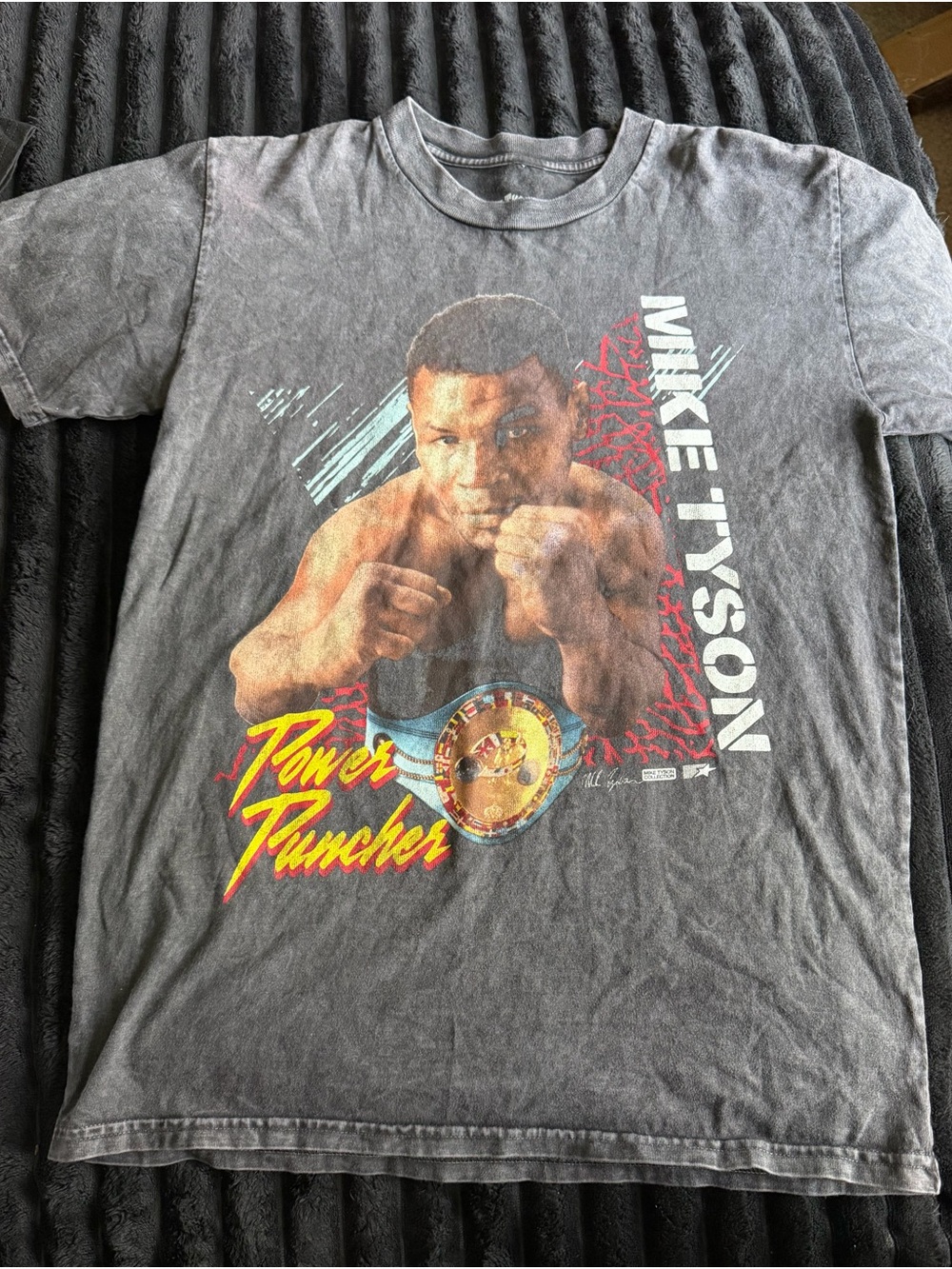Men’s Official Mike Tyson Collection Acid Wash Graphic Tee size Small T0181